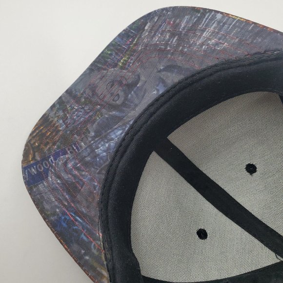 DIVA Hollywood Bling Rhinestone Adjustable Black Denim Hat Baseball Cap One Size - Picture 4 of 8